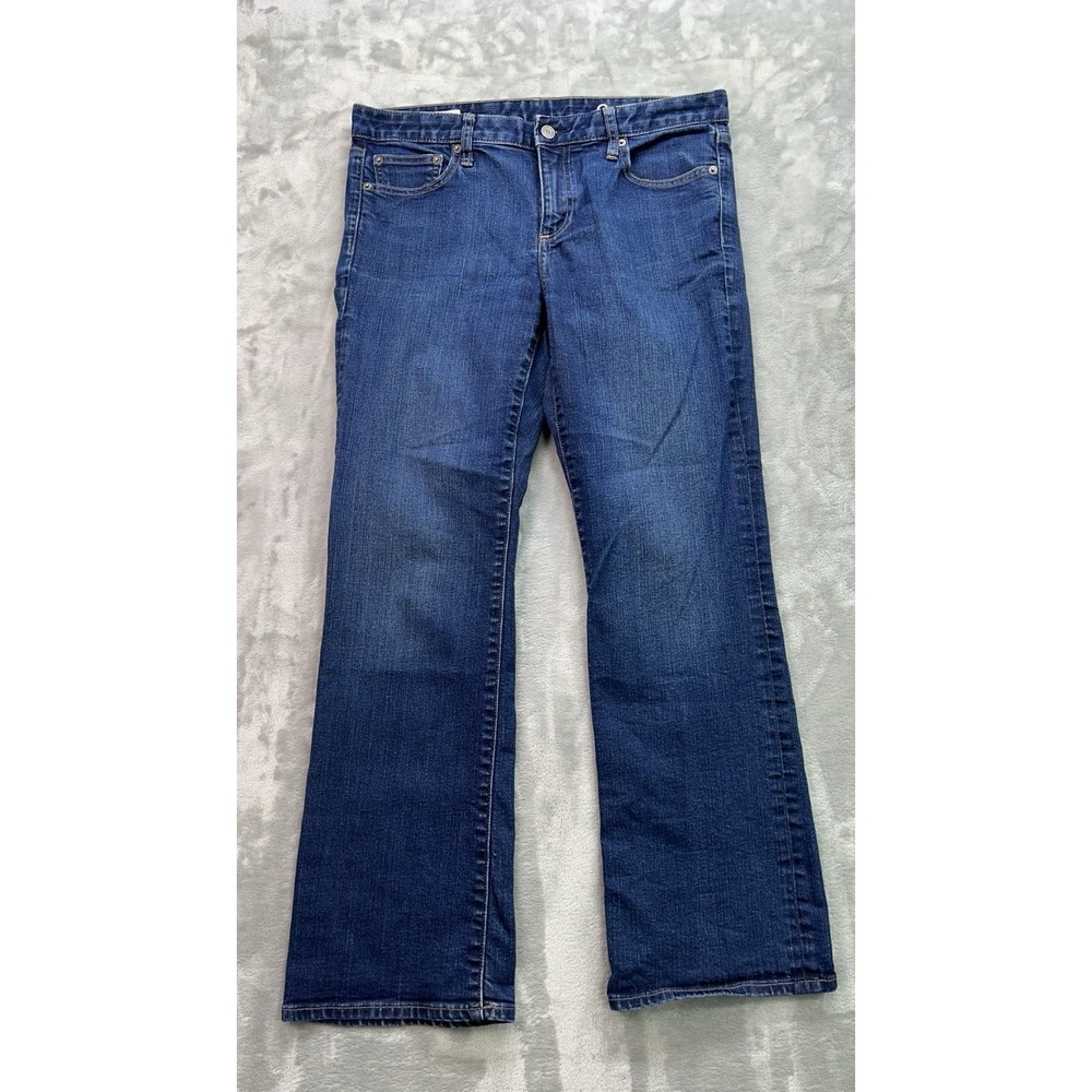 Gap Jeans Womens Sz 31s Blue Perfect Boot Cut Western Cowgirl Boho Rodeo Boho